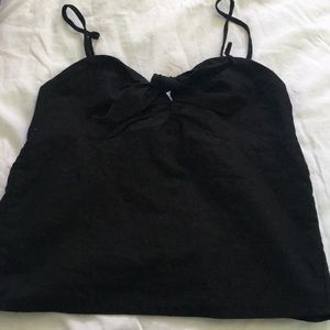tie front tank top